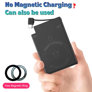 Batteria di ricambio portatile Magsafe Power Bank Mini 5000mAh USB per Samsung, batteria ausiliaria per iPhone, Power Bank Xiaomi