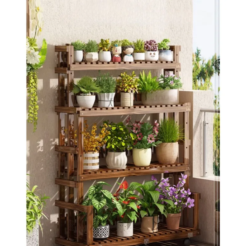 

Living Room Floor-Type Multi-Layer Step-Type Wall-Mounted Succulent Green Dill Plant Shelf