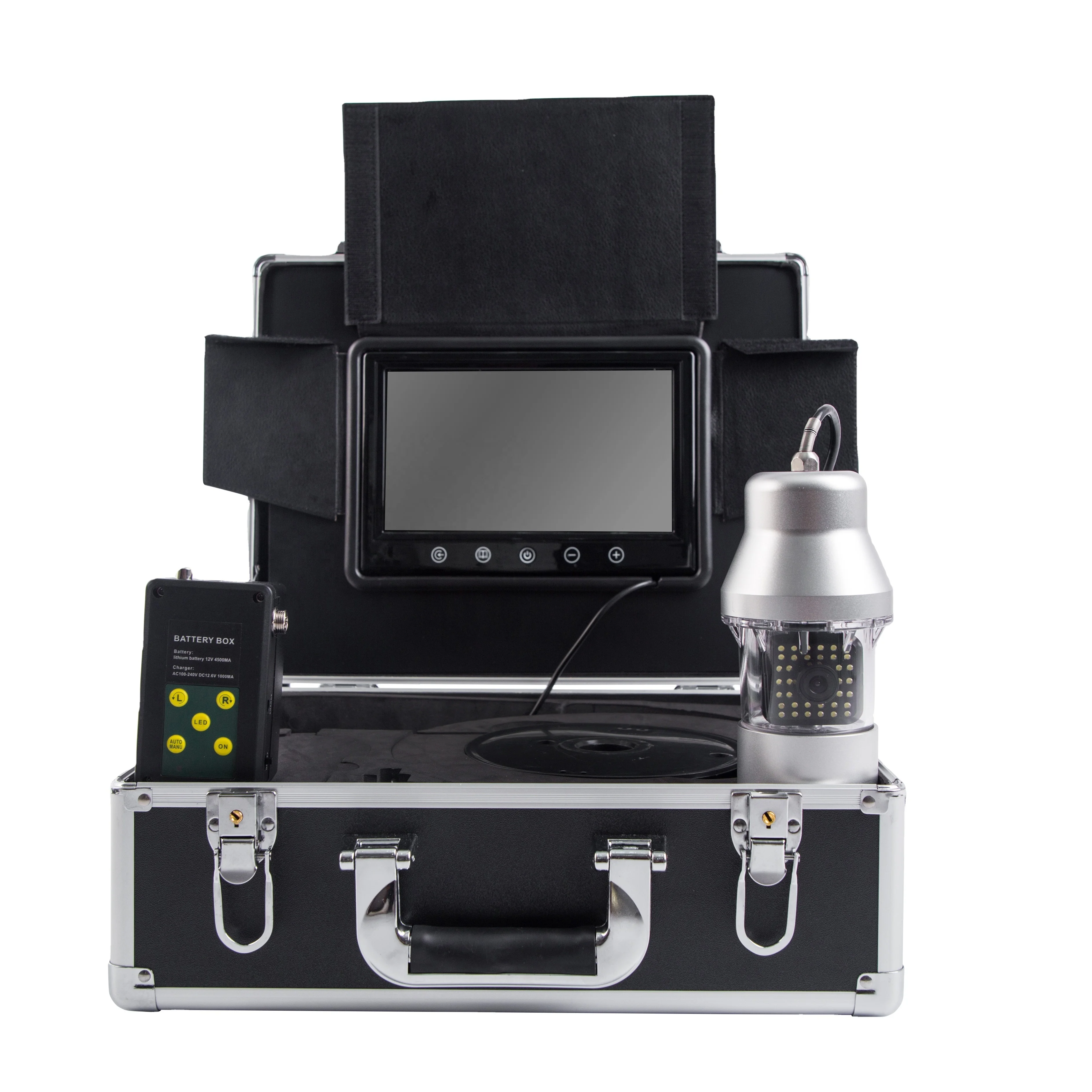 

Original Fish Finder 50M 1000TVL Underwater Hunting Video Camera for Fishing 7" Monitor 36 Controllable LEDs