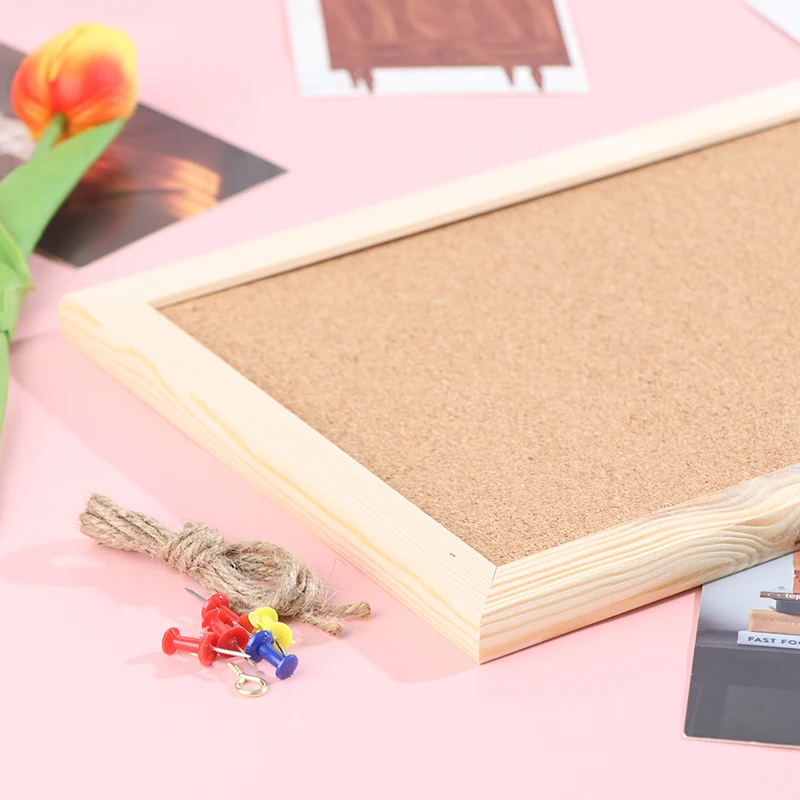 Letter Board Message Board Soft Wooden Letter Message Decor Postcard Photo Wall Cork Memo Cork