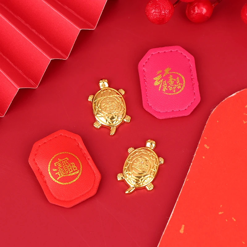 Feng Shui Money Turtle Temple Lucky Wealth Mini Golden Tortoise Guarding Praying Home Decor Lucky Gift Miserly Turtle 4