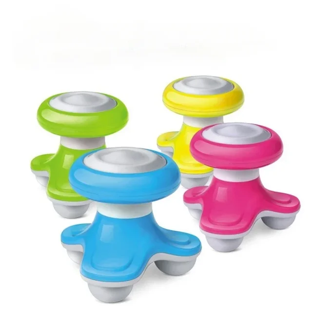 Mini massaggiatore per il collo USB Strumento multifunzione per il rilassamento del massaggio anticellulite di bellezza USB elettrico a forma di triangolo in plastica 2