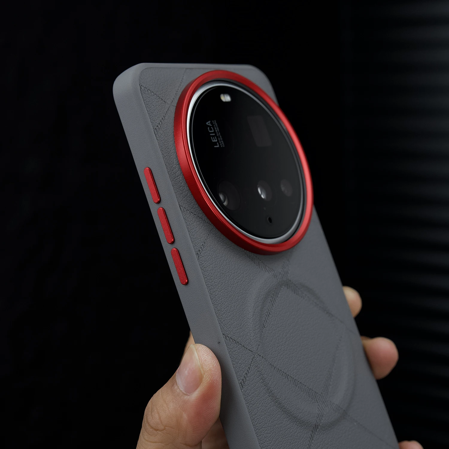 Fashion PU Leather Skin Protective Magnetic Back Cover