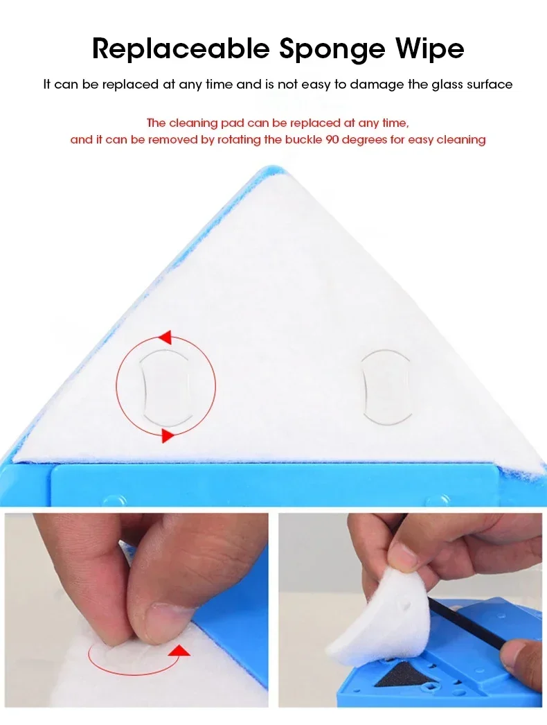 Description Picture 5 of itemMagnetic Glass Cleaning Brush Double-sided Cleaning Brush Household High-rise Glass Cleaning Double-sided Glass Cleaning Tool