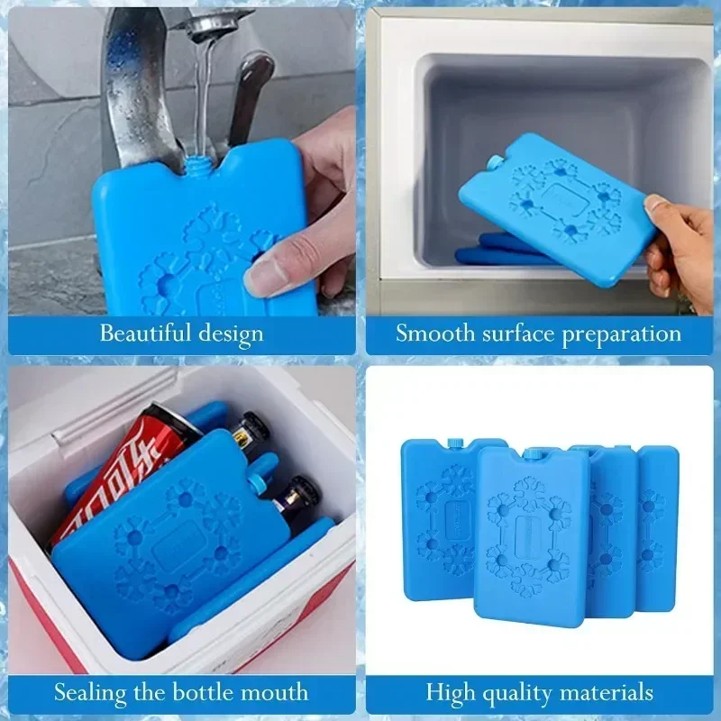 Reusable Ice Pack Cooler Bag 12H Cold Retention Lightweight Food Storage Box for Lunch Outdoor Picnic Camping （Leakproof Design）, ice pack bag