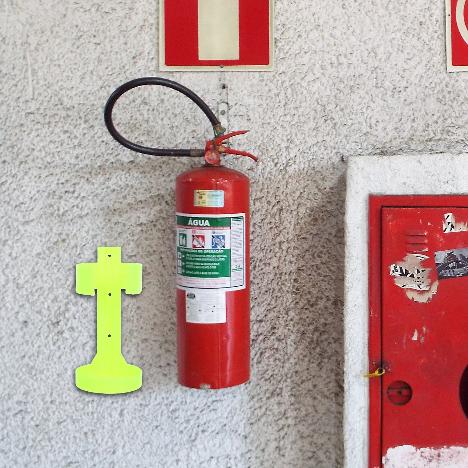 Fire Equipment Fixed Rack Extinguisher Holder Ectinguisher Mount Wall Hanging for Home Hook Mounts Plastic Cabinet