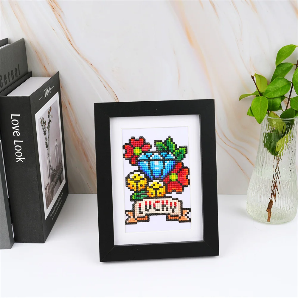 Momoart Rhinestone Diamond Painting Kit - Girl Portrait with Flowers