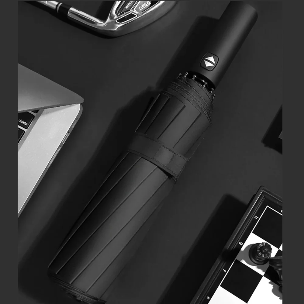 Automatic Umbrella Fully Automatic Umbrella Three Fold UV Resistant Folding With Thick Durable Keel
