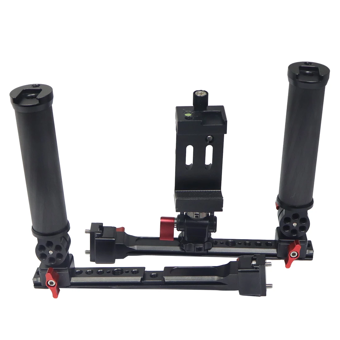RS4 RS3 Mini RSC2 Gimbal Dual Carbon Handle Grip 180 Adjustable Clamp for Ronin