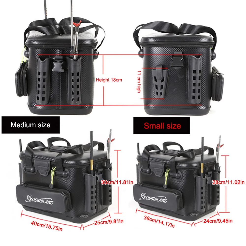 Fishing Tackle Bag EVA Large Capacity Fishing Lure box Live Fish Container  Durable Fishing Hook Box Fishing Accessories 낚시통 상자