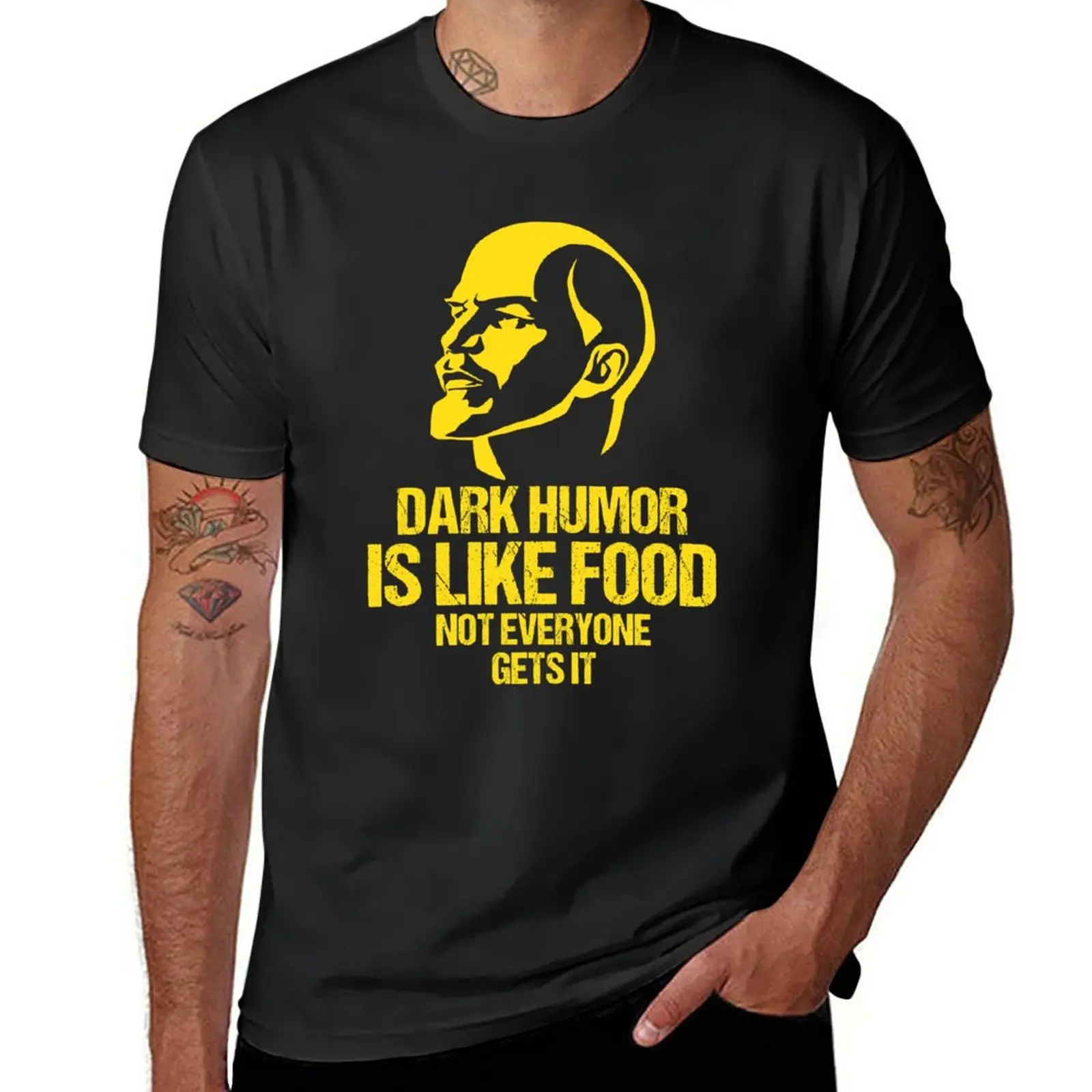 T-shirt homme, humour noir, c'est comme de la nourriture, pas tout le monde  l'obtient, kawaii - AliExpress