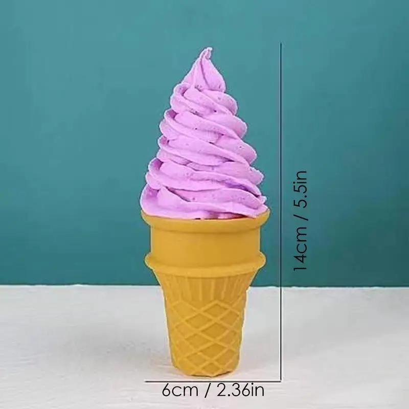 Ice Cream Toy For Kids Ice Cream Simulation Model Toy Cute And Fun Decoration Tool For Dessert Shops Stores And Home