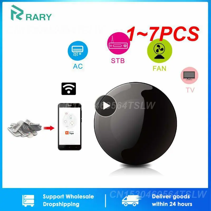 

Умный пульт управления Tuya Smart Life, инфракрасный смарт-контроллер для кондиционера, телевизора, DVD, Audi, Alexa, дома, Wi-Fi, голосовое управление, 1 ~ 7 шт.