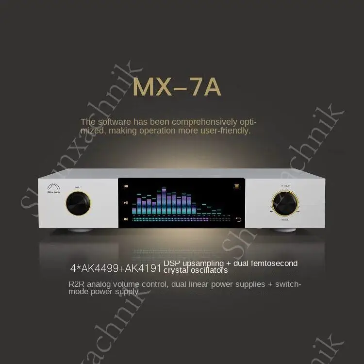 A-727 JF MX-7A 디지털 음악 플레이어 DSD512 스트리밍 오디오 DAC Fever 스트리밍 미디어 디지털 플레이어 올인원