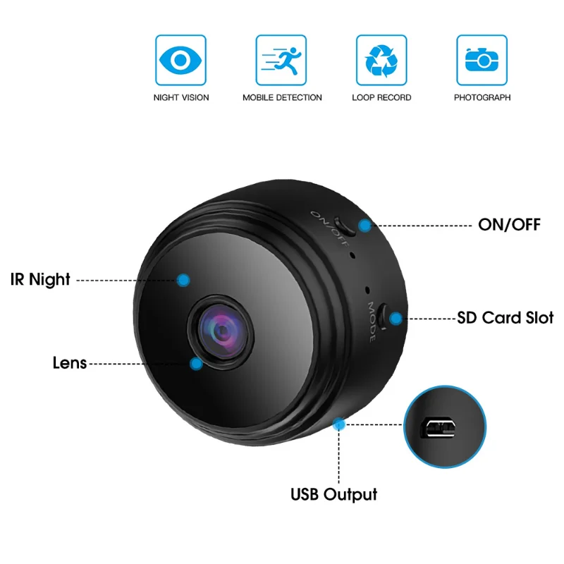 Mini Camera Mobile A9 1080P HD Wifi Surveillance Cameras Sensor Camcorder Web Video Smart Home Safety Wireless Security Camera