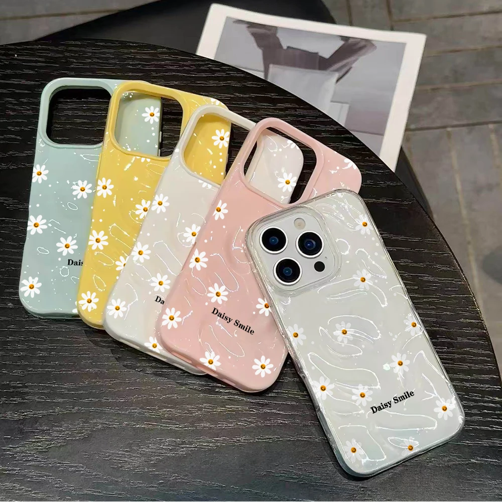 Luxury Daisy Pattern Colorful Soft Shockproof Fashion Phone Case