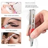 1PC LED Eyebrow Tweezer Oblique Tip Stainless Steel Eyebrow Trimming Clip Eye Hair Removal Prune False Eyelash Clamp Makeup Tool 5