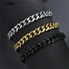 Bracelet en acier inoxydable pour hommes et femmes, chaîne cubaine, à la mode, pour Couple, unisexe, bijoux de poignet, cadeau de fête