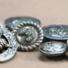 Retro style button wallet buckle decorative buckle 4