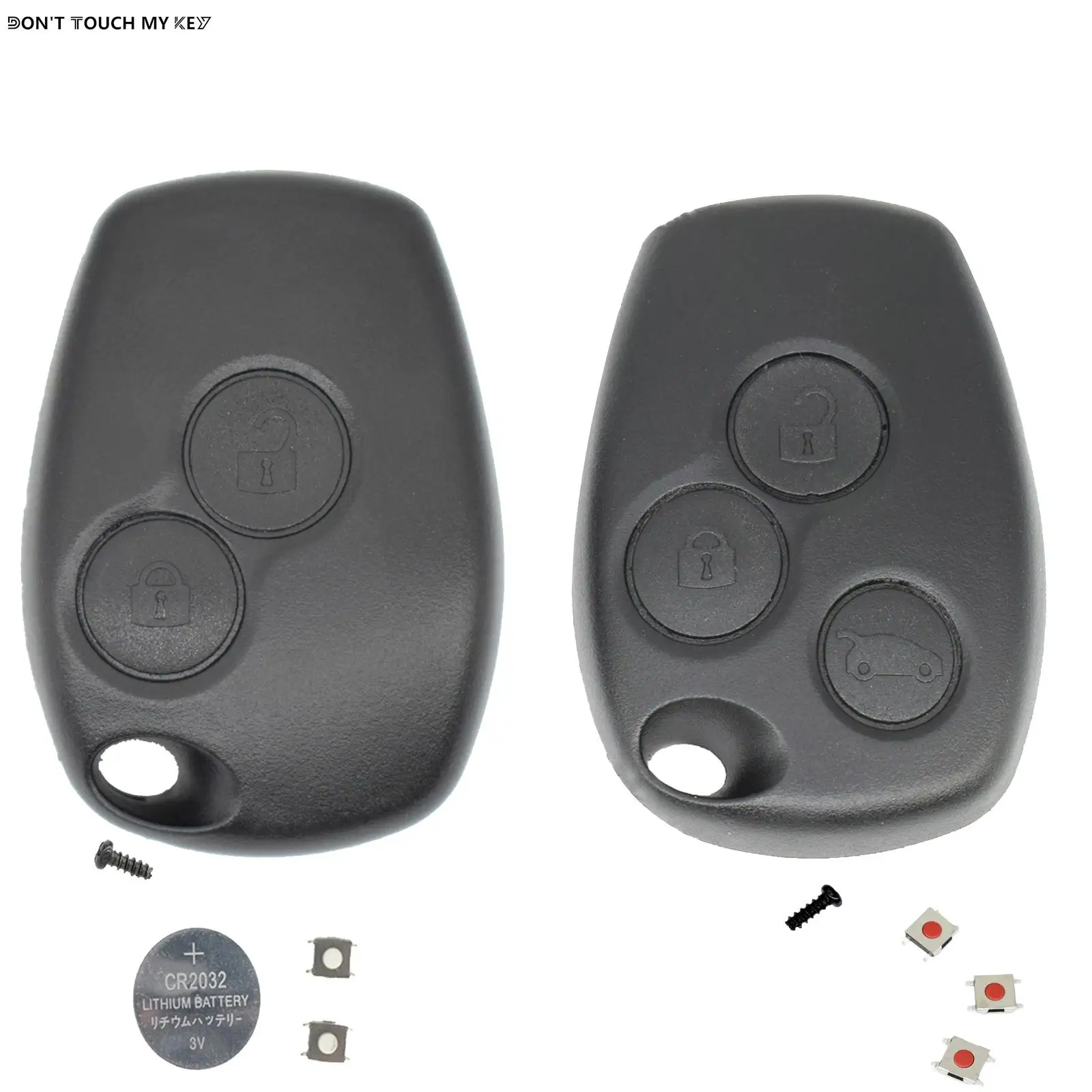 2/3 Button Switch Car Remote Key Shell Fob Case For Renault Clio Trafic Twingo Kangoo Master