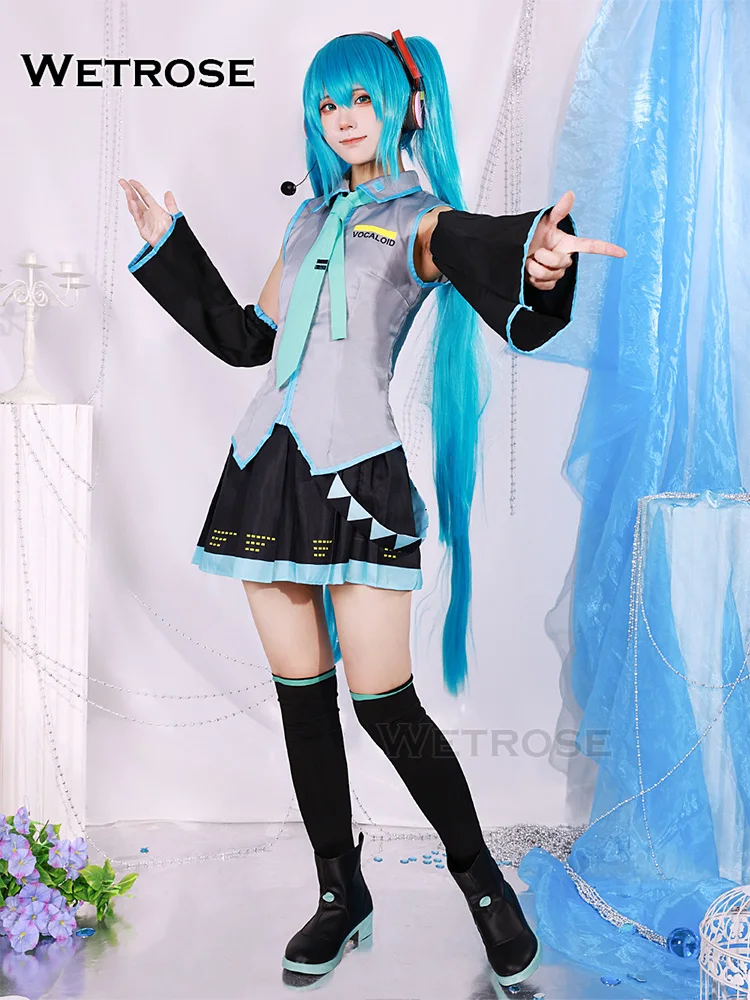 女性と男性のためのミクのコスプレ衣装,古典的な女性と男性の