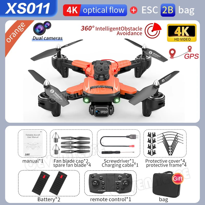 2022 New XS011 GPS Drone 4k Profesional HD Camera With obstacle avoidance Brushless Foldable Quadcopter Remote Helicopter Toys big rc helicopter RC Helicopters