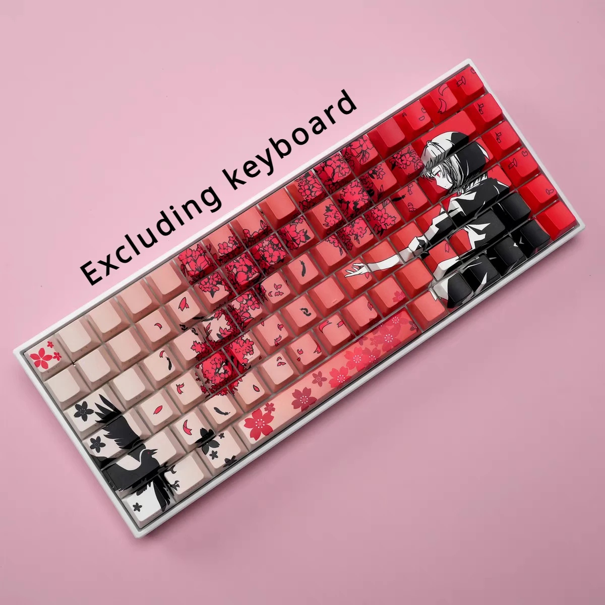wooting60he+ raven sakuraキーキャップ wooting60he+ raven sakuraキーキャップ EgoisticArts Raven