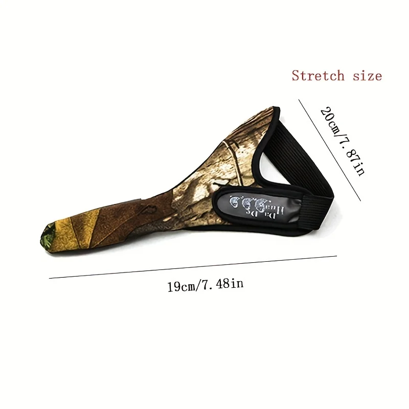 1pc Durable Camouflage Fishing Gloves for Left & Right Hand Fishing Gloves