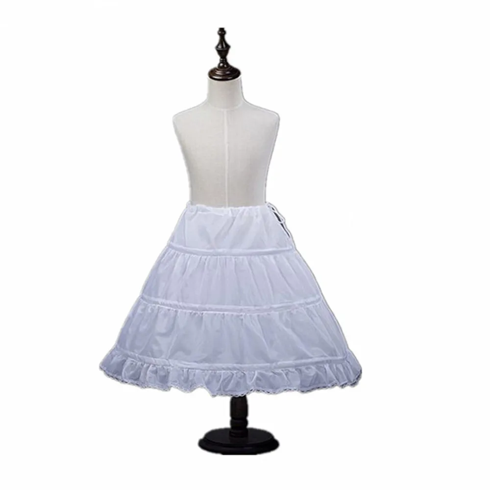 Flower Girl Underskirt Lolita Petticoat Petticoat Skirt Cosplay Party Short Dress