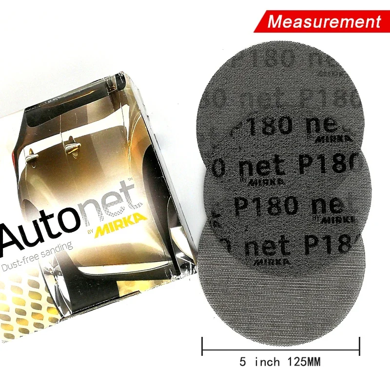 15 Pcs 5 인치 125mm 메쉬 연마 먼지없는 샌딩 디스크 안티 블로킹 드라이 그라인딩 샌드페이퍼 80 320 그릿 제거 및 마무리