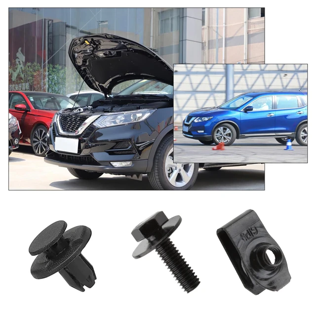 30 Stück Motor Under tray Abdeck clips Metalls ch raube feste Mutter  Klemmen für Nissan Qashqai 2014-2017 Schrauben Befestigungs clips Universal  - AliExpress