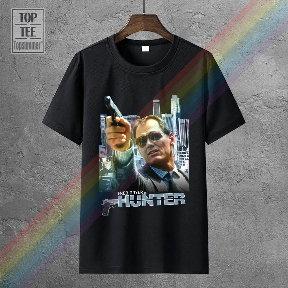 Hunter Fred Dryer V5 Tv Series T Shirt Black Navy Tutte Le Taglie Dalla S Alla 4Xl