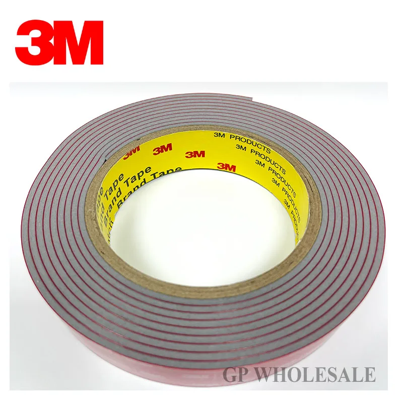 Nastro VHB 3M 4991 Nastro Adesivo Biadesivo In Schiuma Acrilica Grigio Spessore 2,3 Mm - Foto 6