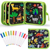 Erasable Doodle Book Reusable Drawing Board With Magic Pens Painting Toys For Kids Montessori Educational Toy DIY Toddlers Gift 1