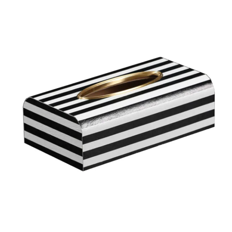 

Paper tissue box minimalist modern model room leather tissue box living room hotel drawer