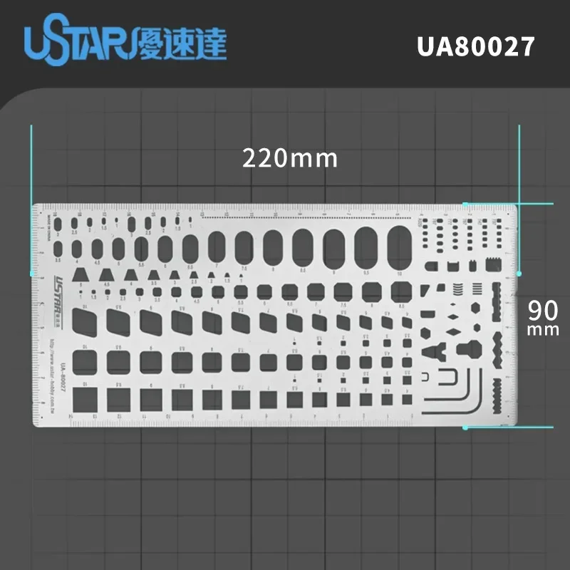 Ustar UA80026~UA90036 Etching Line Plate Model Modification Craft Tools Plastic Model Kits-model tools