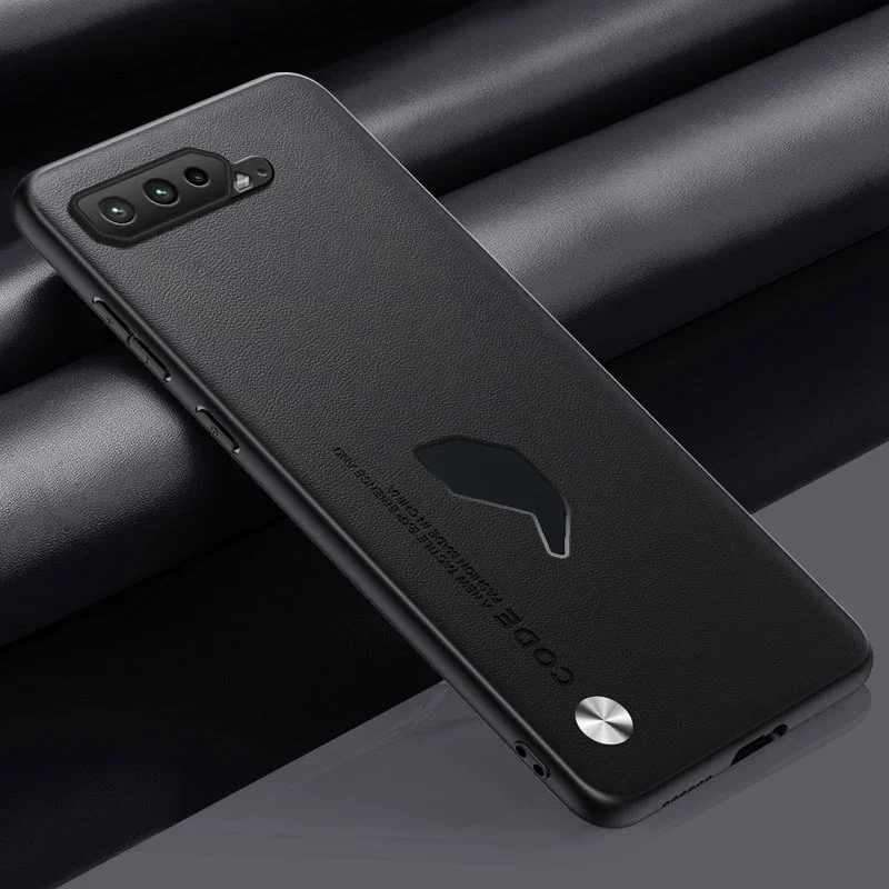 Luxury Silicone Full Protection Phone Case with PU Leather Design