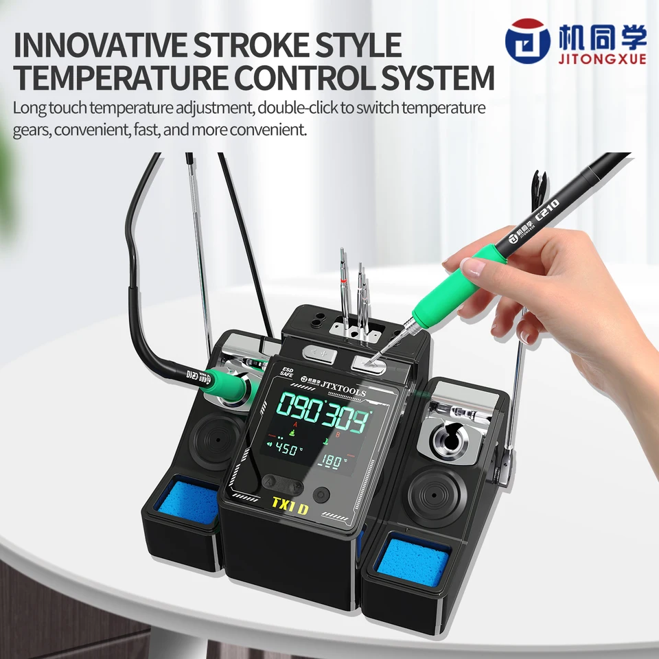 JTX TX1D Transformer Doul Station Soldering Station High Power