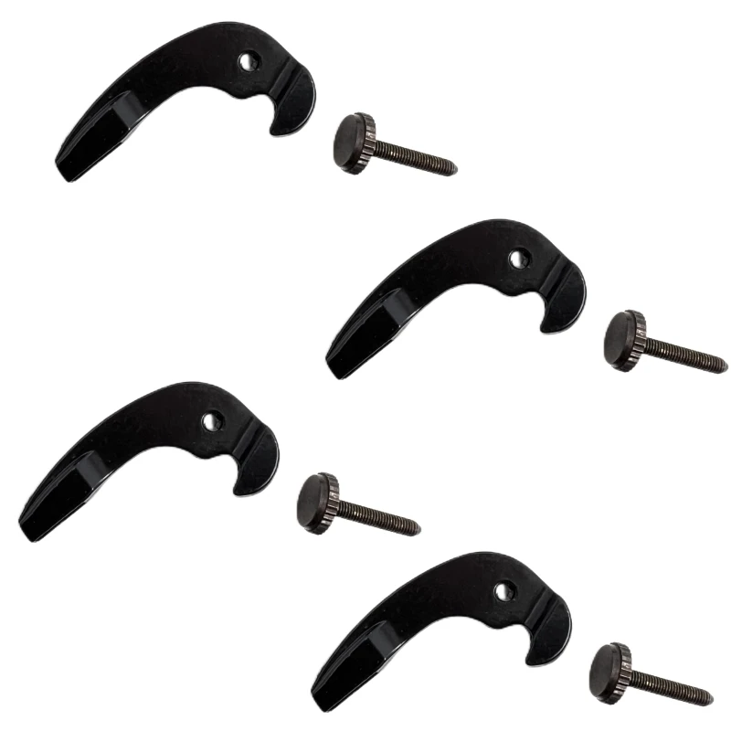 Cello fine tuners 4pcs 4/4 Black cello strings Hooks adjuster tuners Cello tailpiece Parts Accessories cello tailpiece