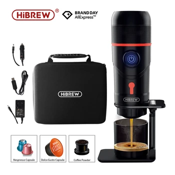 Portable Coffee Machine for Car & Home,DC12V Expresso Coffee Maker Fit Nexpresso Dolce Pod Capsule Coffee Powder H4 1