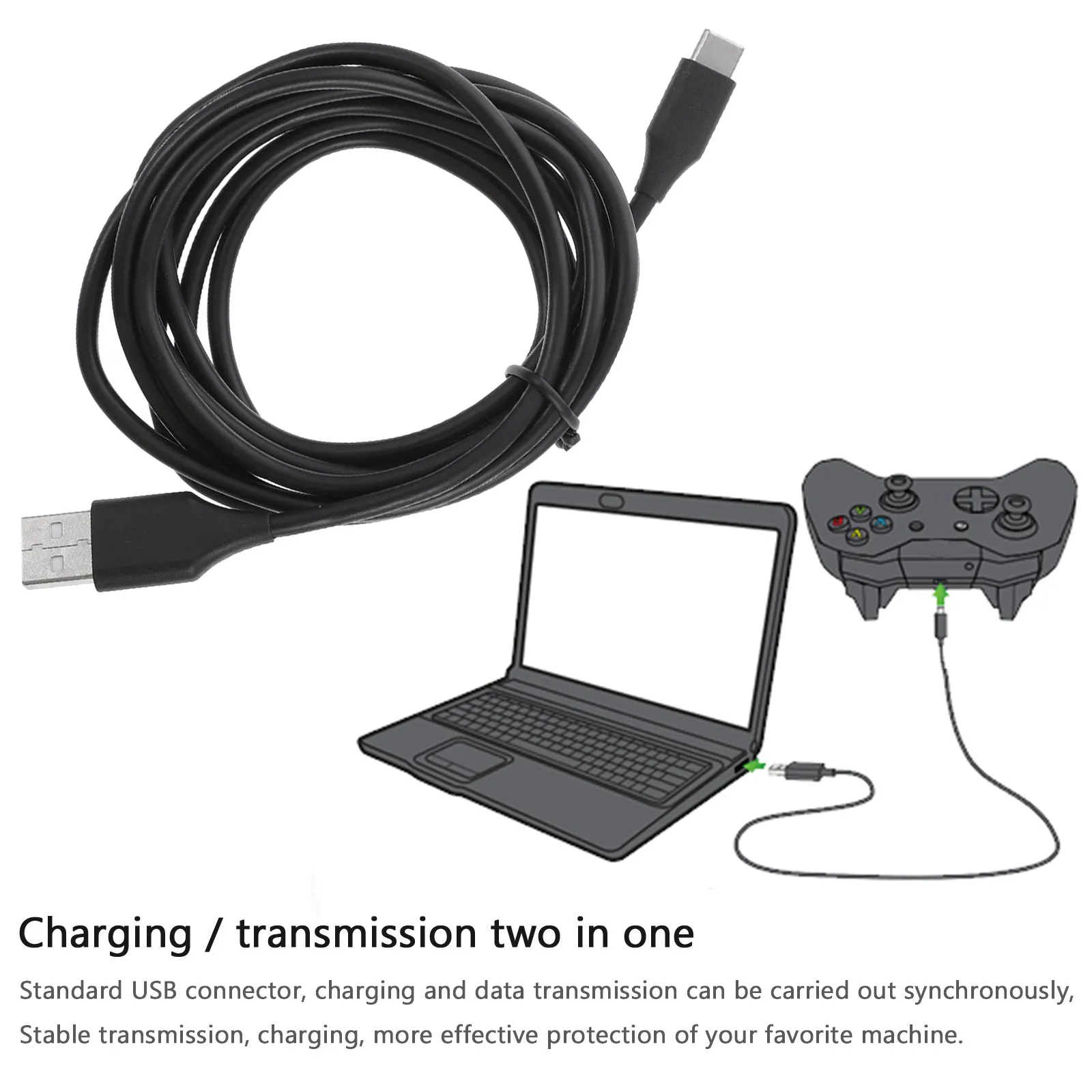 게임 핸들용 충전 데이터 USB 코드 빠르고 안전한 충전 게임 핸들용 USB 데이터 케이블 내장형 보호 기능 게임패드 충전기 케이블