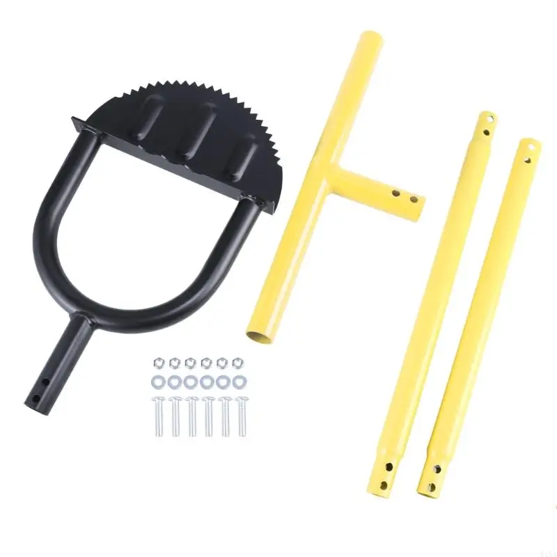 E15A Manual Half Moon Lawns Grass Edge Shaper Tool With 30cm T Handle For Enhancing Leverage Transportation Easy Soil Cutting