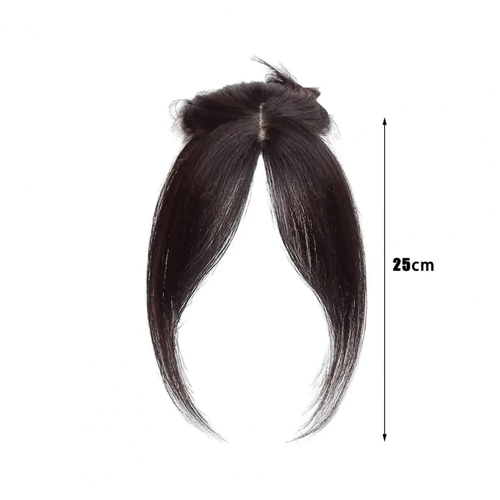 Women's Clip In Hair Bangs Fringe Hair Pieces Middle Part Extension Topper