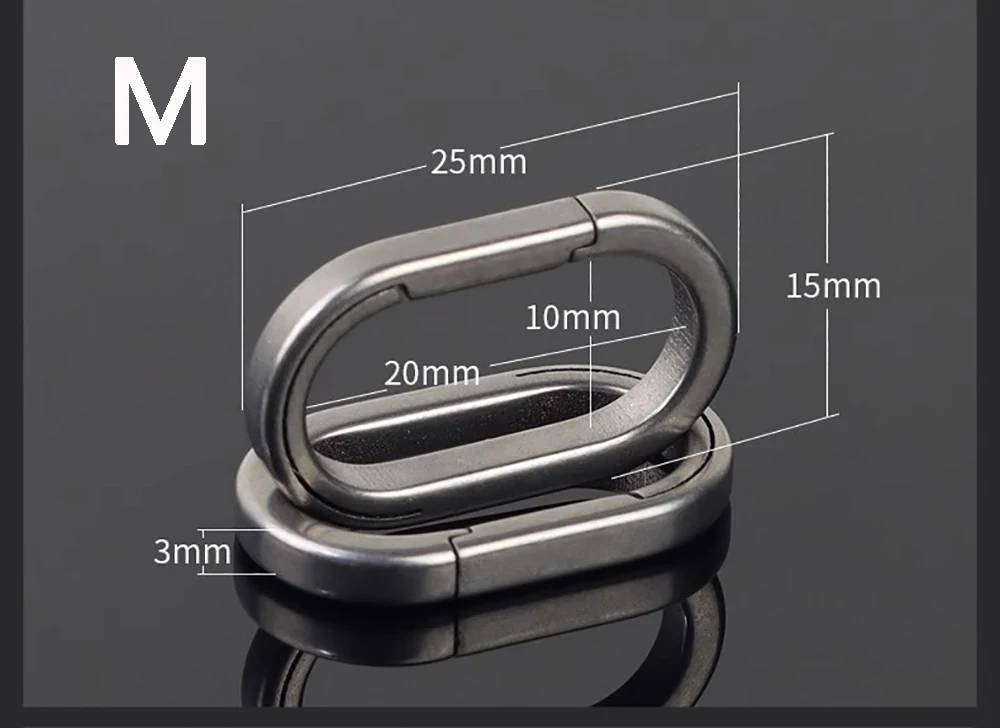 Titanium Alloy Quickdraw Keychain - Lightweight EDC Carabiner