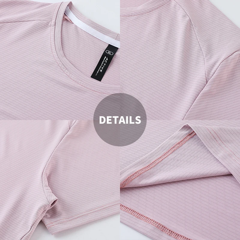 Custom Spandex Sports Gym T Shirt Men Short Sleeve Quick Dry T-Shirt Compression Workout Fitness Training Running Shirt R439 5