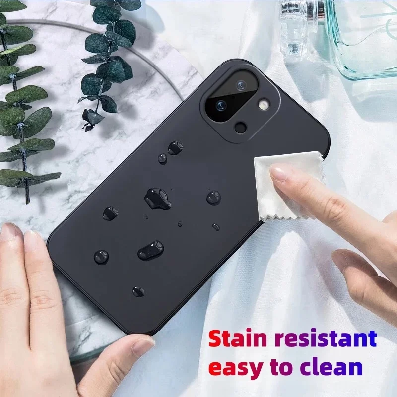 Elegant Shockproof Liquid Silicone Phone Case in Solid Color