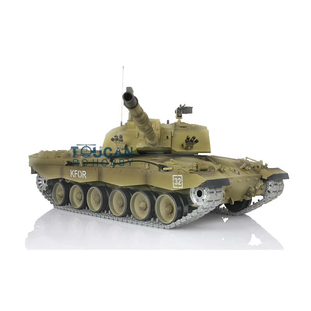Henglong 1/16 7.0 Upgraded Challenger II RC Tank 3908 Metal Tracks W/ Rubbers 4