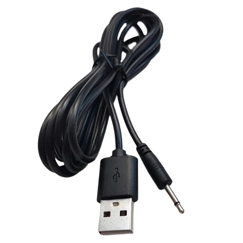 USB-오디오 DC 2.5mm 충전 케이블 충전식 완드 마사지기용 진동기 충전기 코드(검은색 24AWG)