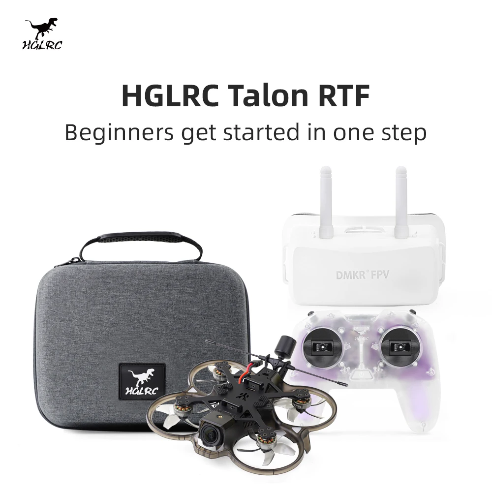 HGLRC Talon 2인치 아날로그 FPV 드론 쿼드콥터 보급형 RTF 세트