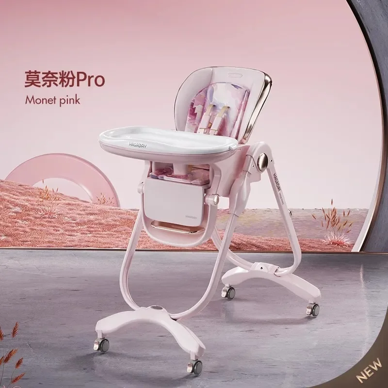 Hagaday Children's Dining Chair Multifunctional Baby Dining Table Chair Folding Baby